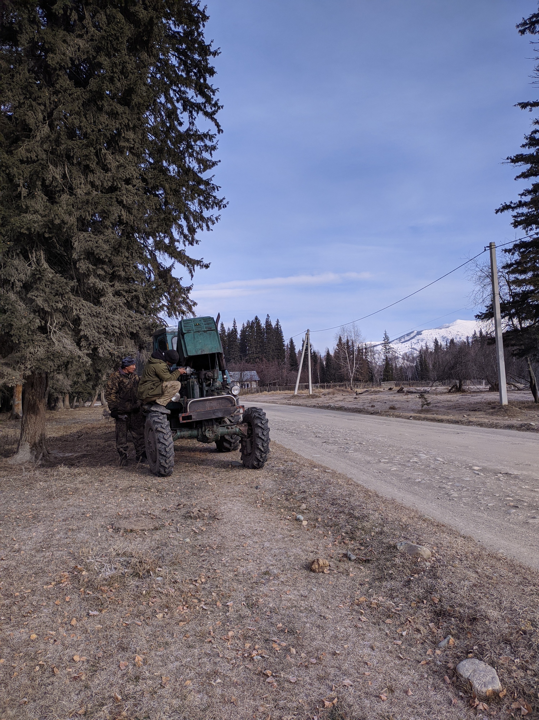 Oh, roads ... or do-it-yourself repairs - My, Road repair, Altai Republic, With your own hands, Longpost, Screenshot