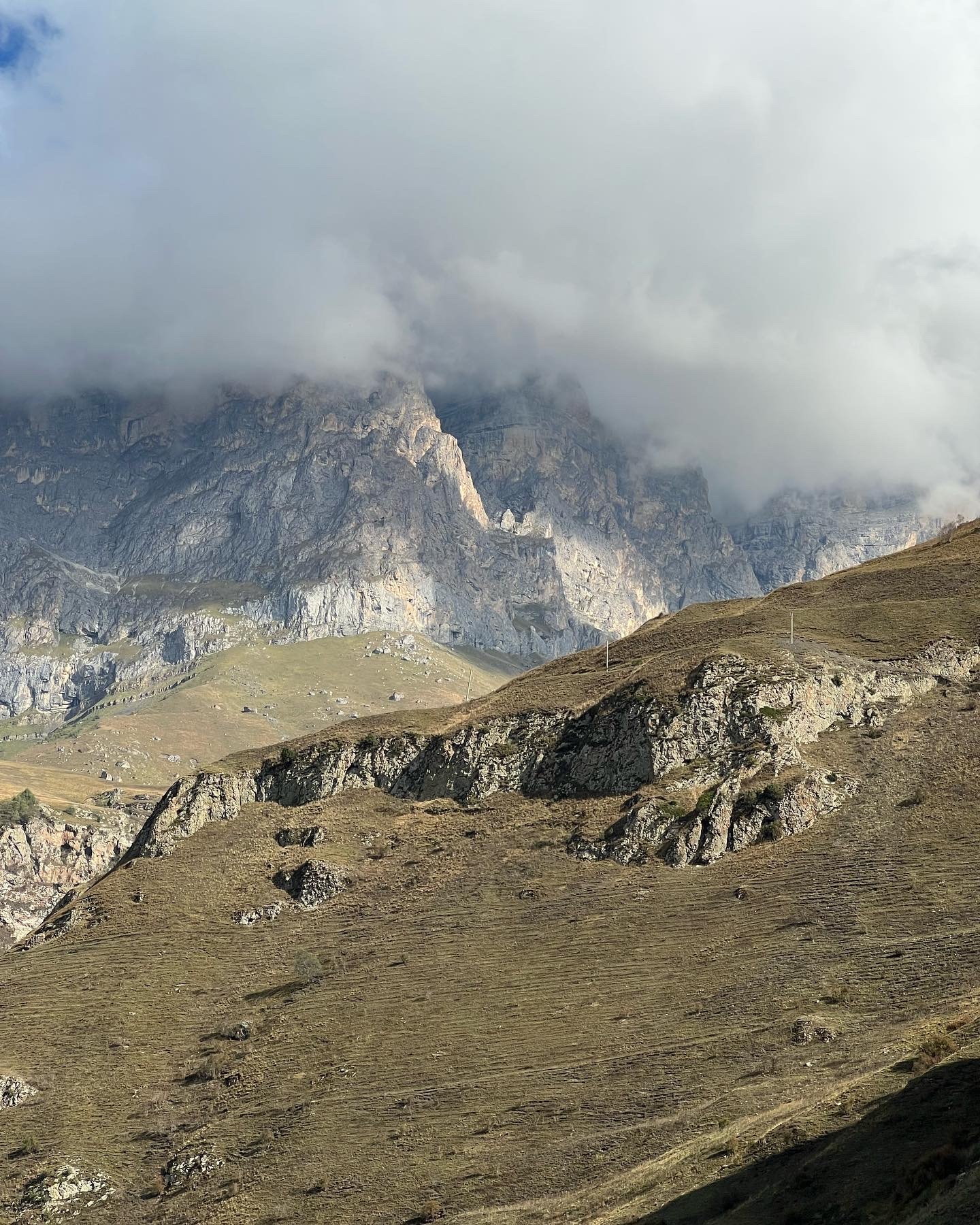 Caucasus. Kabardino-Balkaria. Upper Balkaria - My, Mobile photography, Travels, Drive, Caucasus, Upper Balkaria, Vacation, Clouds, Longpost