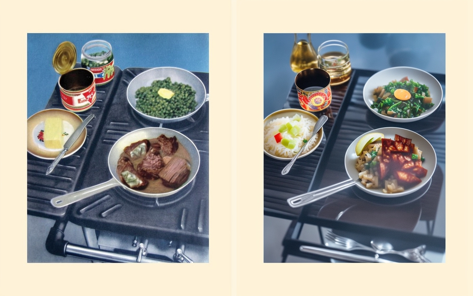 About tasty and healthy food. By the New Year, illustrations from a famous book were driven through the neural network - Images, Нейронные сети, Stable diffusion, Food, the USSR, Longpost