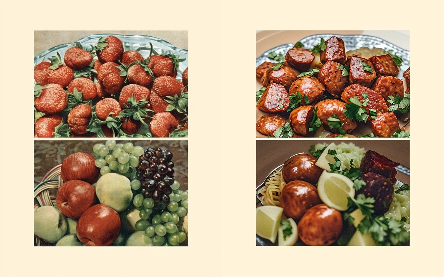 About tasty and healthy food. By the New Year, illustrations from a famous book were driven through the neural network - Images, Нейронные сети, Stable diffusion, Food, the USSR, Longpost