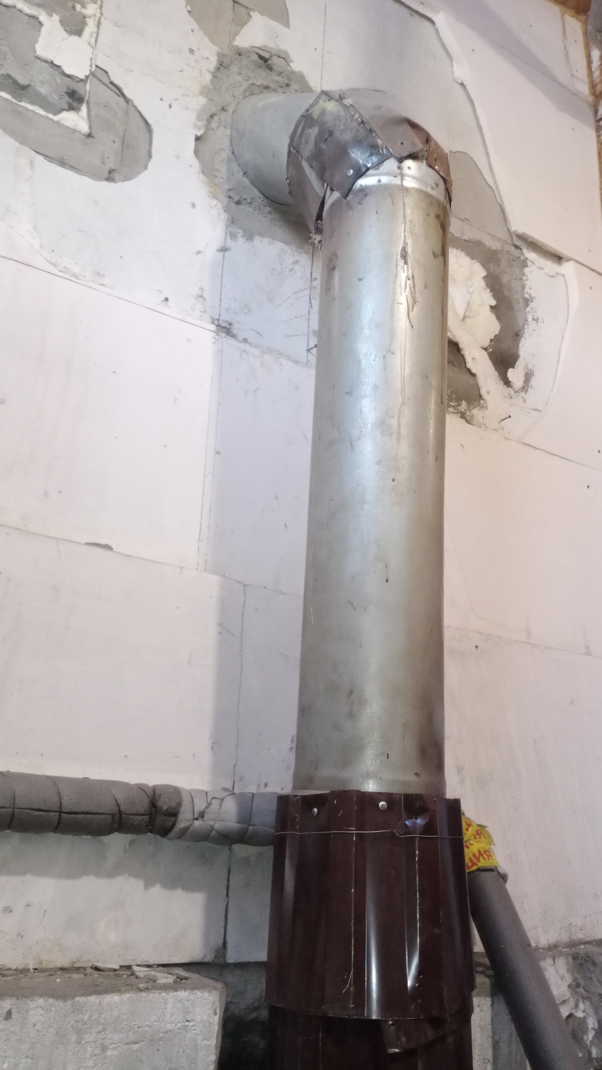 Need help with chimney - My, Chimney, Solid fuel boiler, Longpost