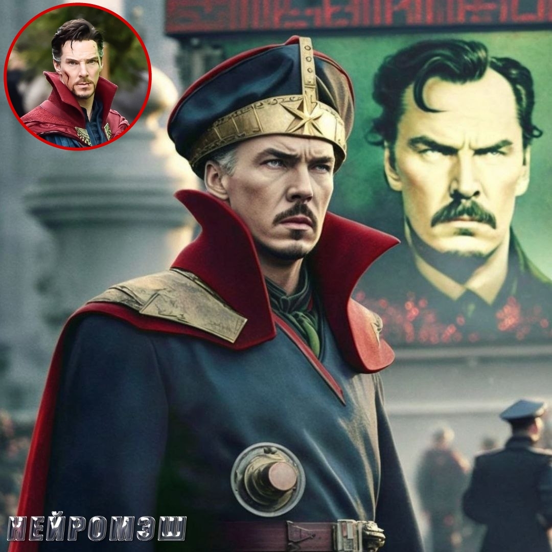 Marvel heroes on Soviet posters from the Midjourney neural network - Midjourney, Artificial Intelligence, Art, Нейронные сети, Hulk, Wolverine (X-Men), Doctor Strange, Thanos, Deadpool, Thor, X-Men, Longpost