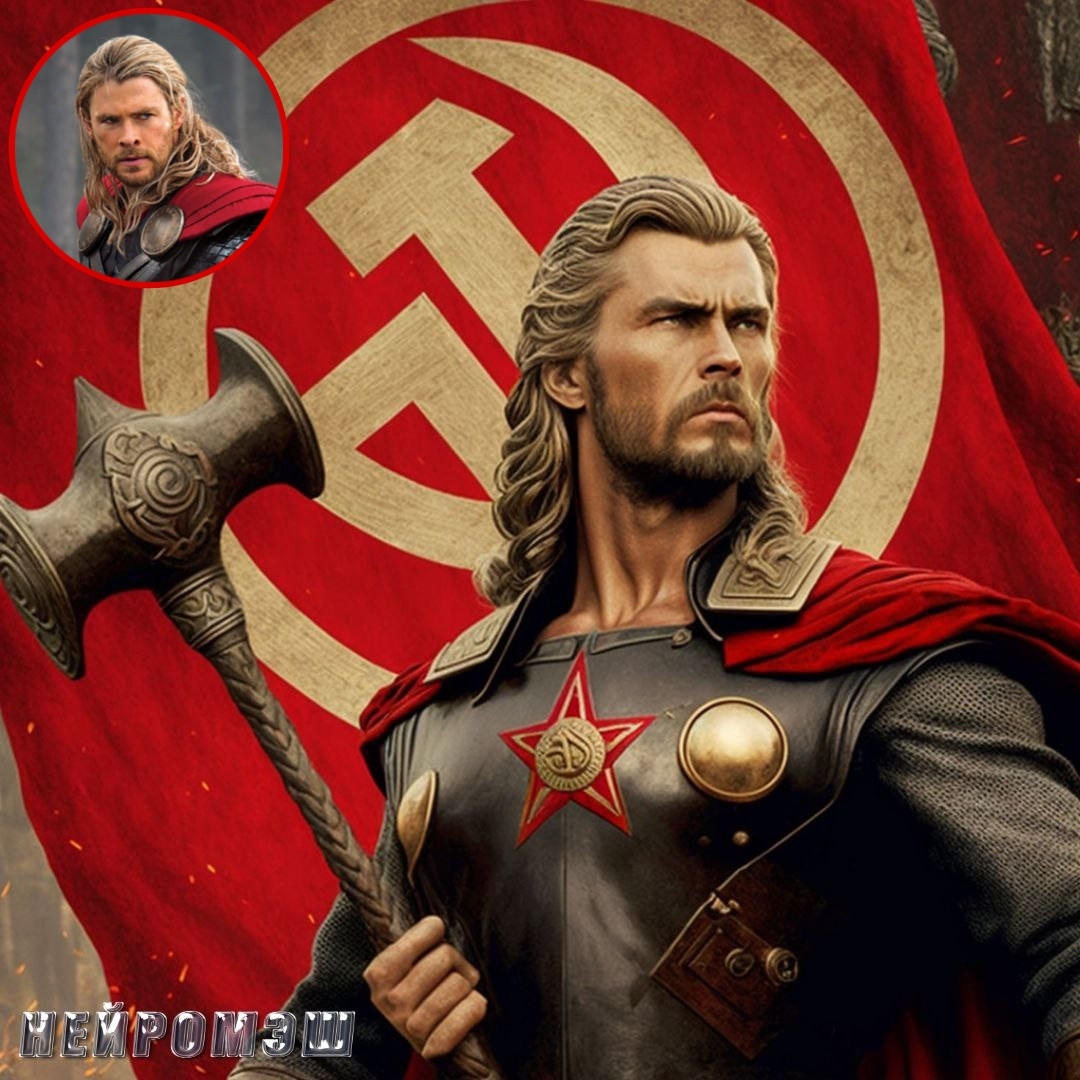 Marvel heroes on Soviet posters from the Midjourney neural network - Midjourney, Artificial Intelligence, Art, Нейронные сети, Hulk, Wolverine (X-Men), Doctor Strange, Thanos, Deadpool, Thor, X-Men, Longpost