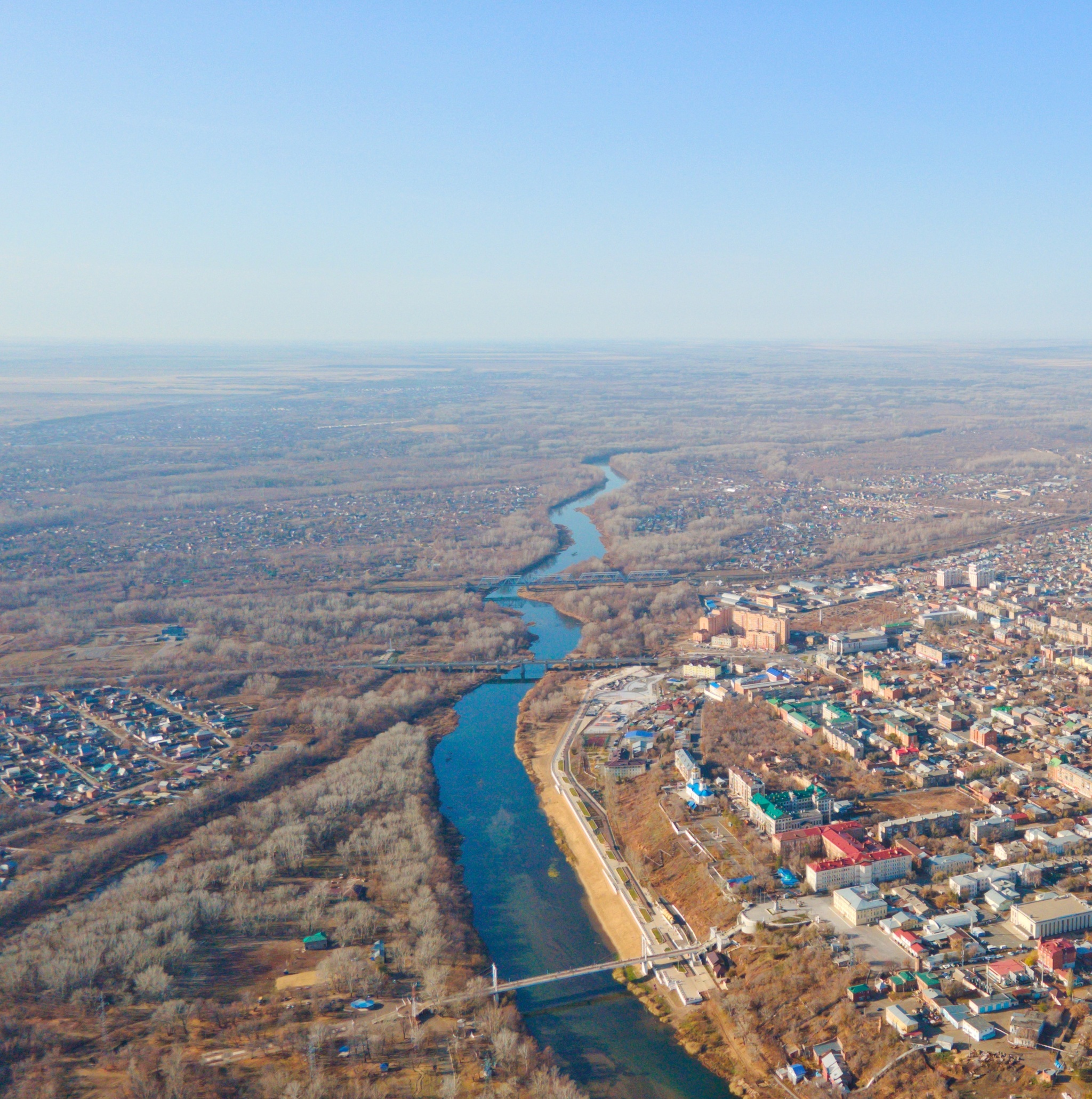 Три моста - Моё, Квадрокоптер, Аэросъемка, DJI, Оренбург