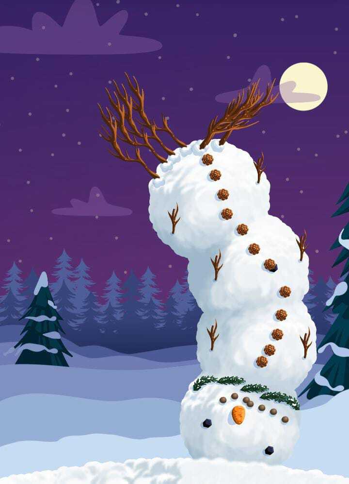 snowman - snowman, New Year, Images, Peekaboo