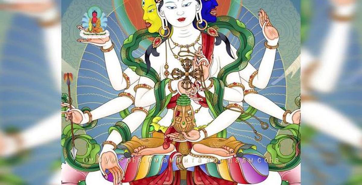 Tibetan praise of the deity of Long Life - 
