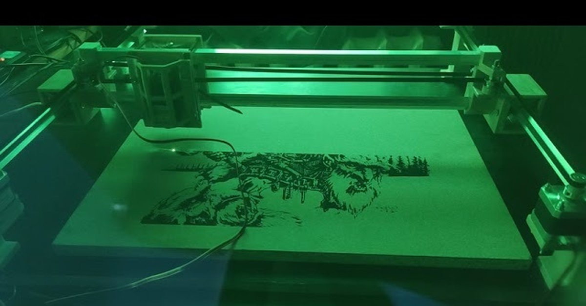 Гравировка модельным лазерным чпу | Пикабу